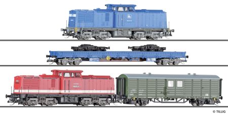 Freight car set Eisenbahn-Bau- undBetriebsgesellschaft Pressnitztalbahn mbH (PRESS)