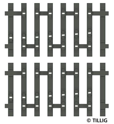 Flex-Schwellenband Zwangsgleis (einseitig) links 2 x 41,5 mm Endstück