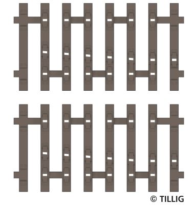Flex-Schwellenband Zwangsgleis (einseitig) rechts 2 x 41,5mm Endstück