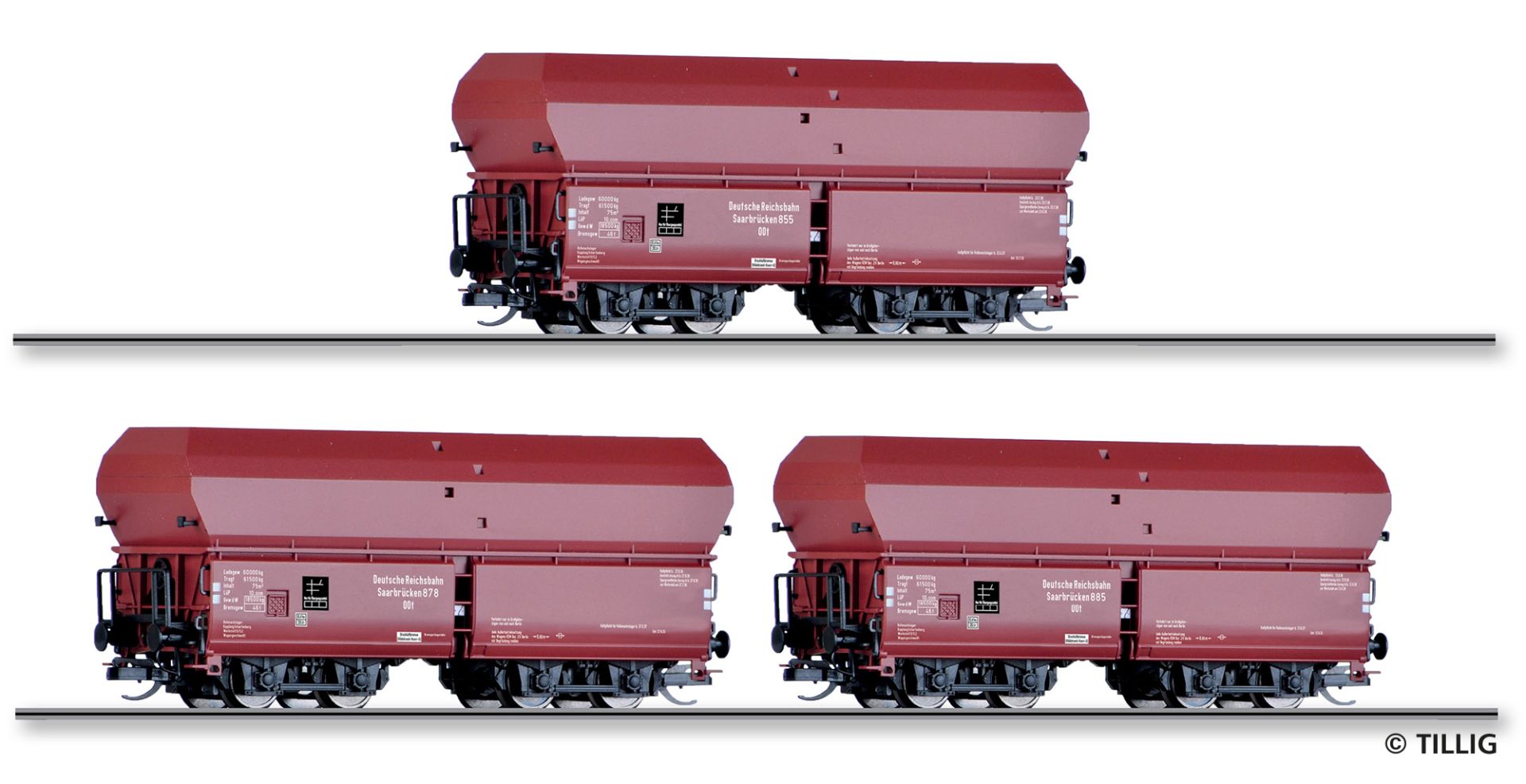 Güterwagenset der DRG