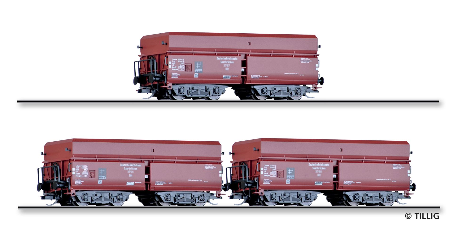 Güterwagenset der DRG