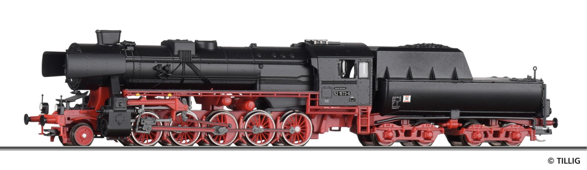 Dampflokomotive 52 1573-6 DR