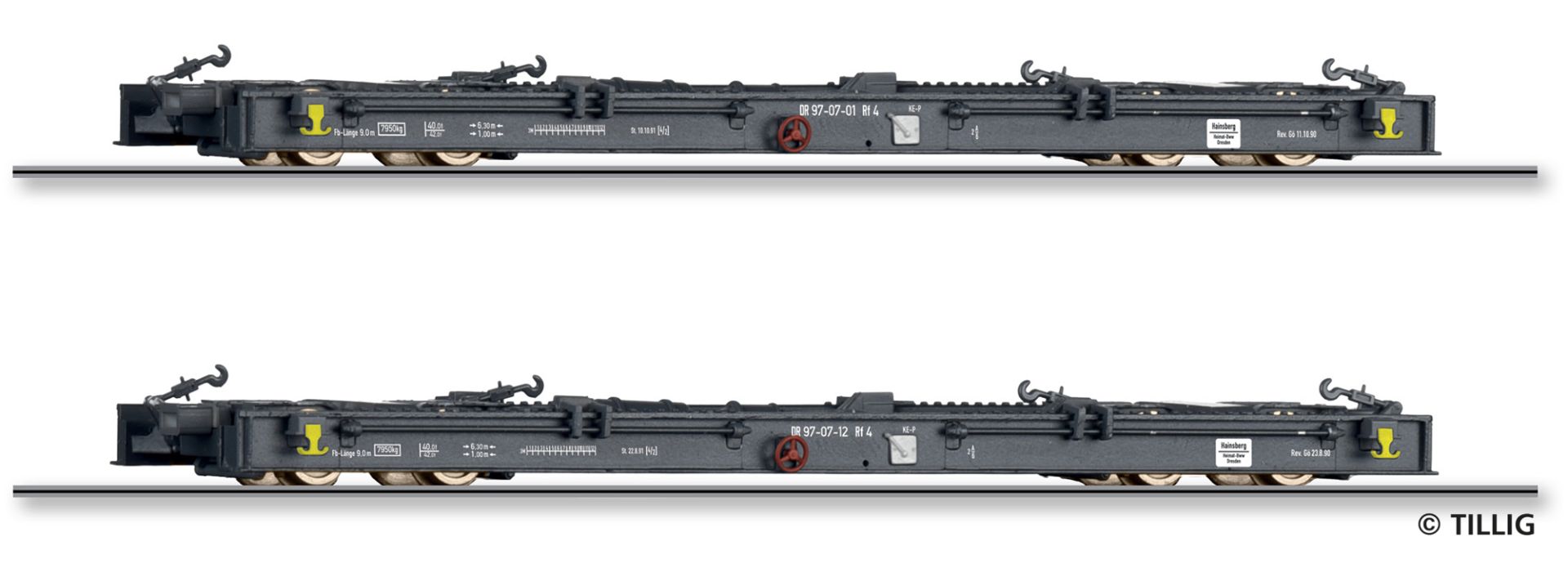 Güterwagenset der DR