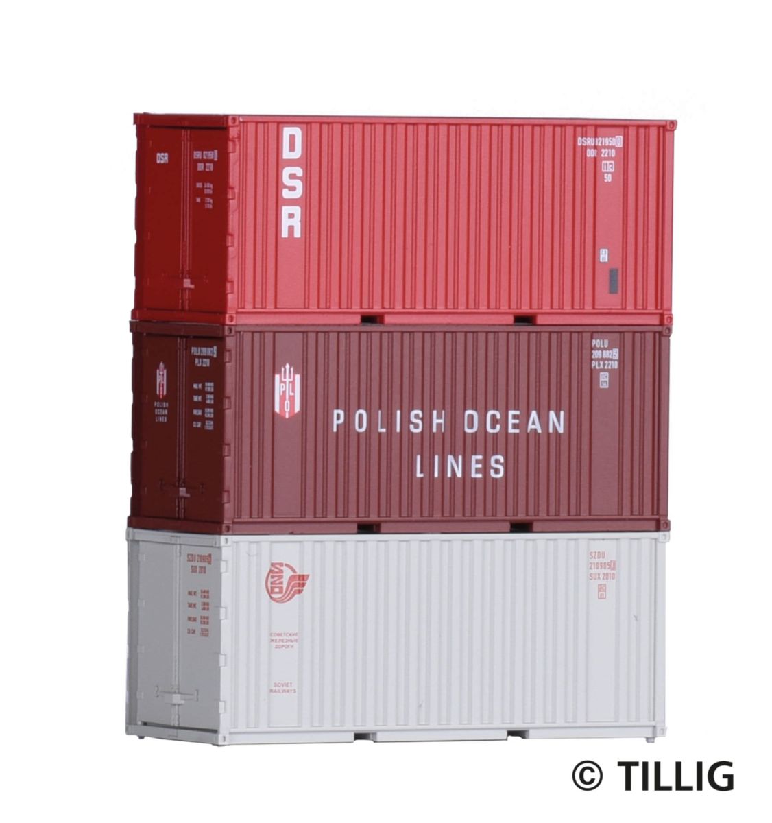 Container set three 20‘ container