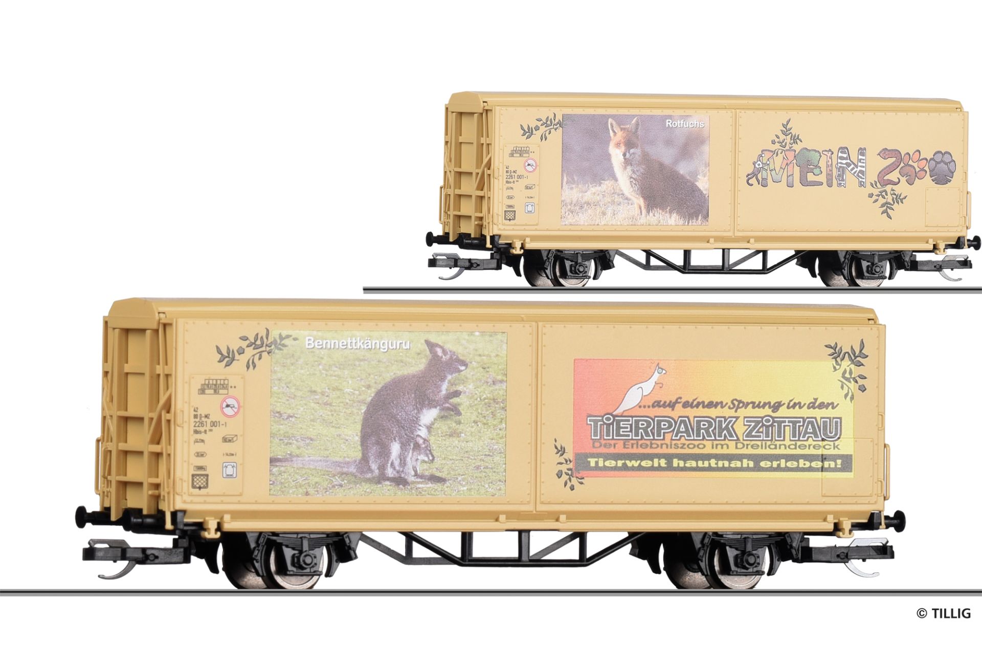 Sliding wall box car “Mein Zoo”