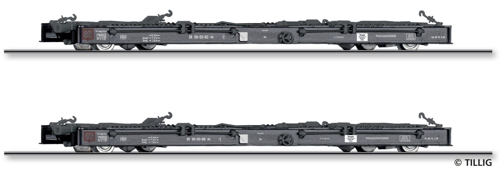 Güterwagenset der DR