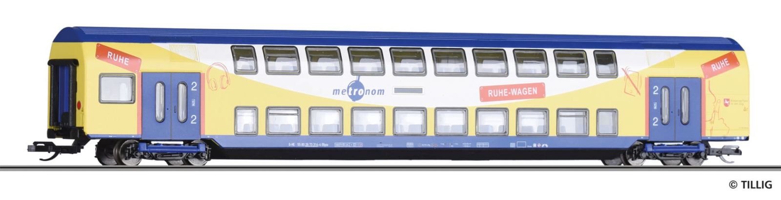 Doppelstockwagen metronom Eisenbahngesellschaft mbH