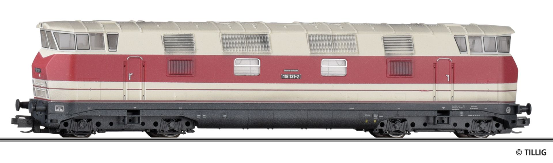 Diesel locomotive BR 118 of the DR