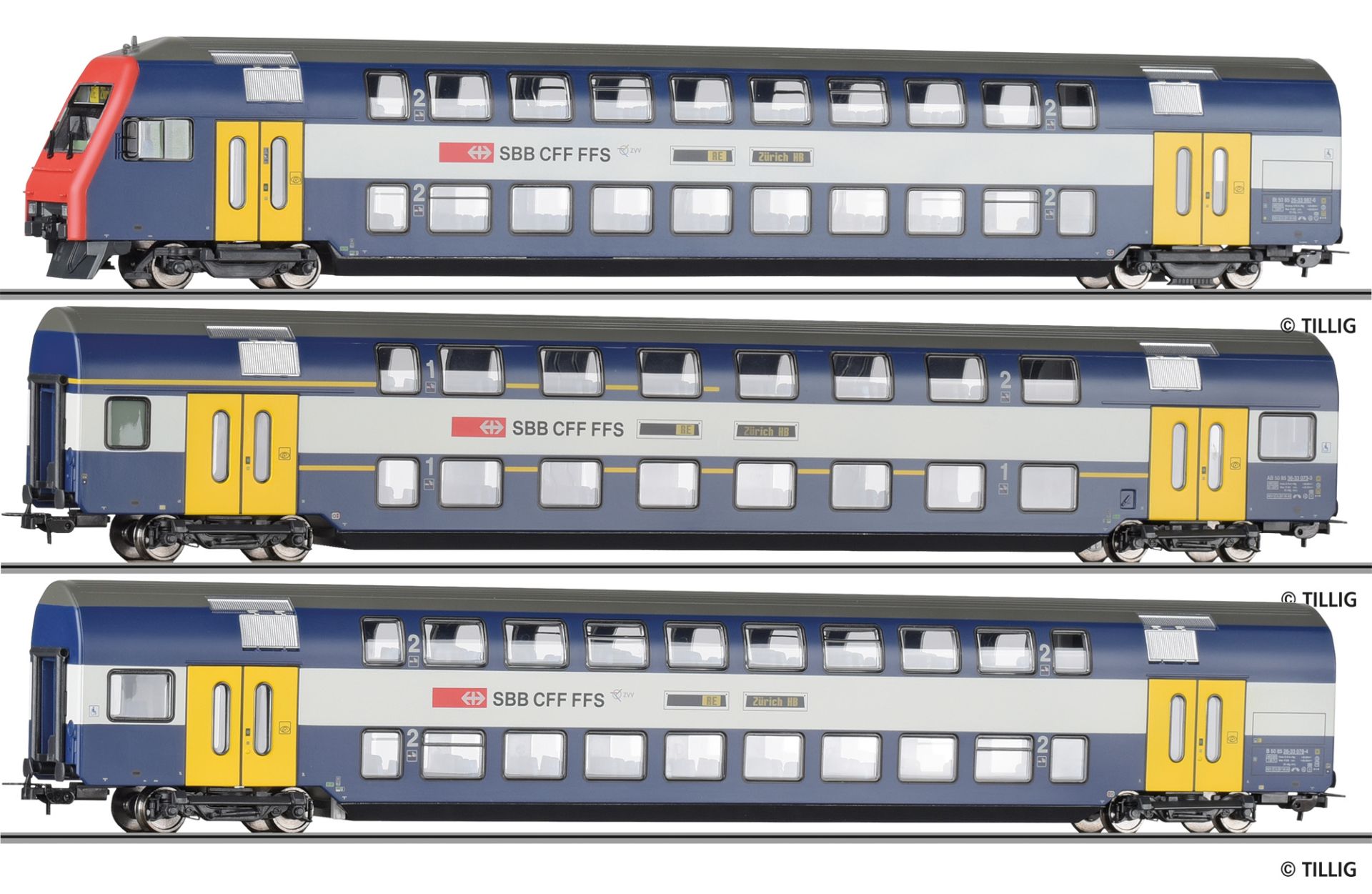 Double-deck coach set SBB