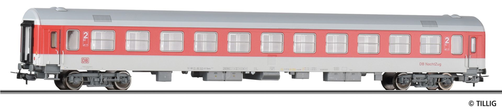 2nd class passenger coach of the DB NachtZug