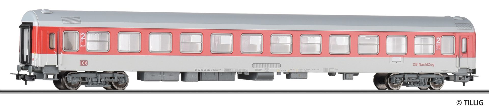 2nd class passenger coach of the DB NachtZug