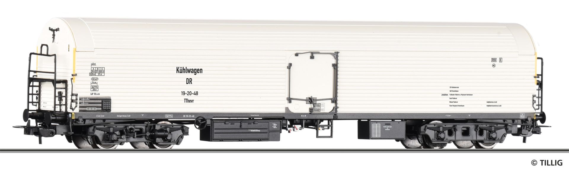Eiskühlwagen TThevr der DR
