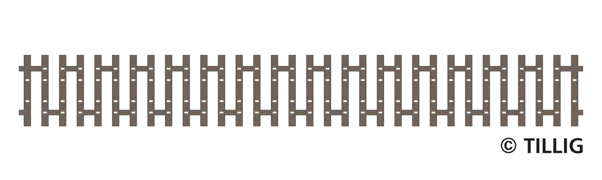 Flex-Schwellenband Zwangsgleis (beidseitig) 166mm