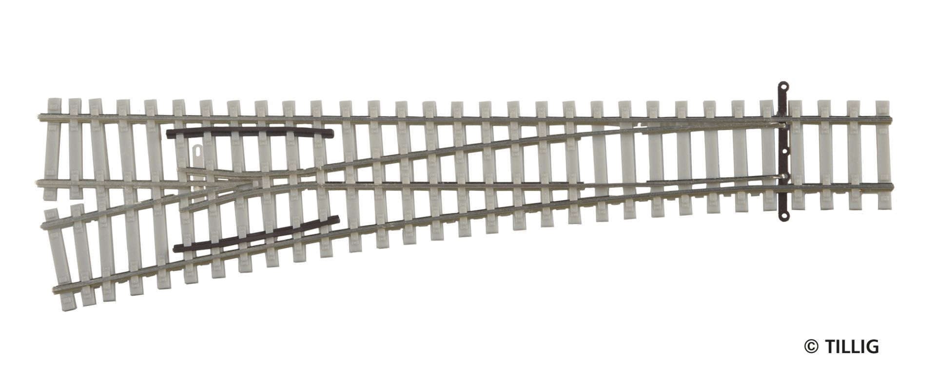 EW2 left points concrete sleeper
