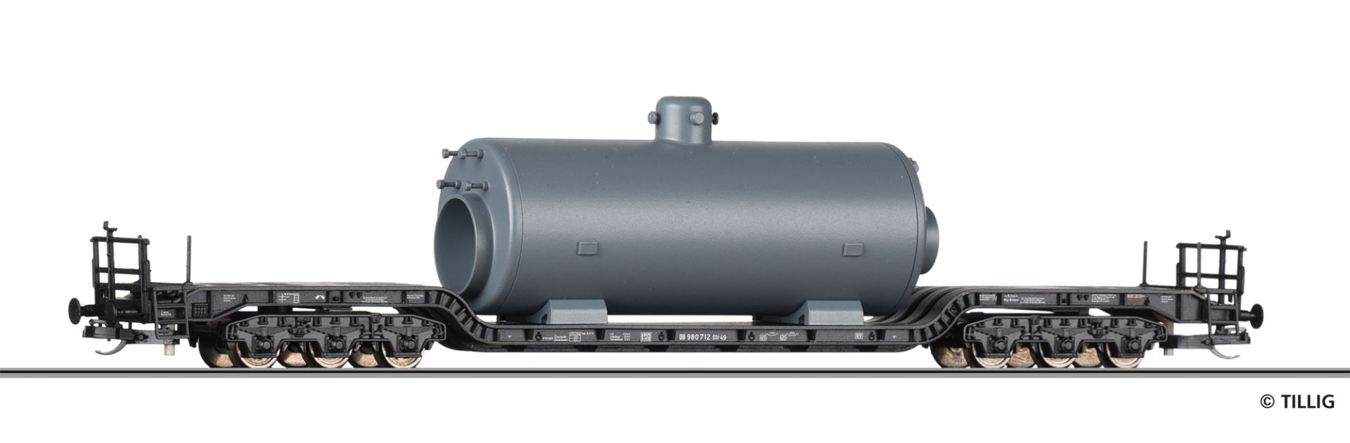 Low-loader wagon SSt 49 DB